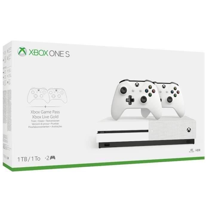 Xbox One S 1 To + 2 manettes + PES 2020 Jeu Xbox One
