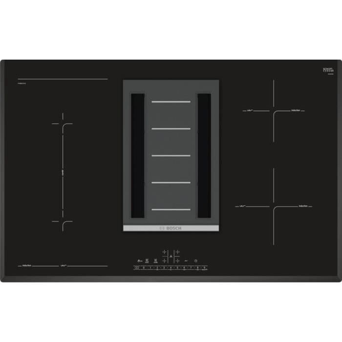 BOSCH PVS851F21E - Table vitrocéramique à induction - 4 foyers - Noir