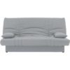 DREAM Banquette clic clac 3 places - Tissu gris clair - Slyle contemporain - L 190 x P92 cm