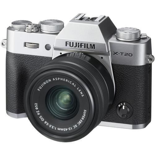 Fujifilm X-T20 Kit avec Fujinon XC 15-45mm f / 3.5-5.6 (Argent)