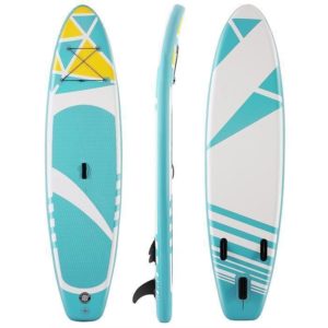Gonflable Stand Up Paddle Board Antidérapant Deck Travel Surf Monocouche vert clair