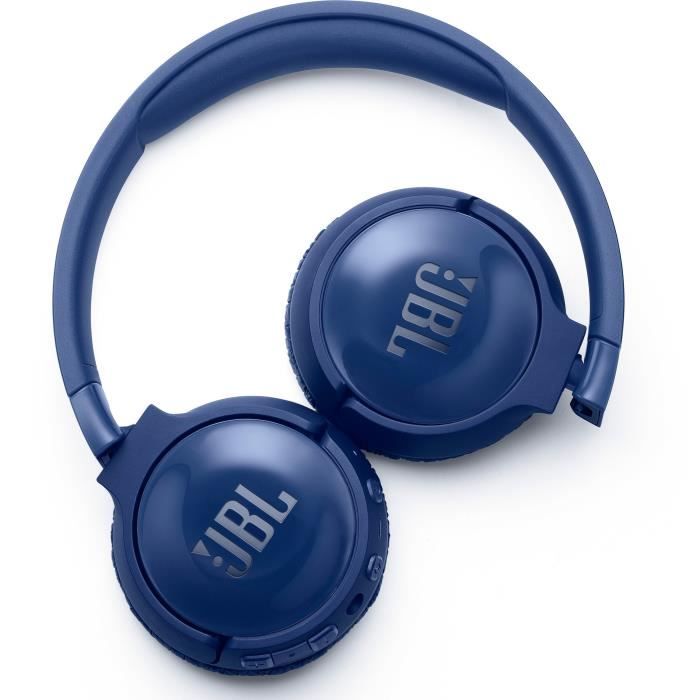 JBL T600 BT NC BLEU Casque circum auriculaire – Réduction de bruit active – Bluetooth