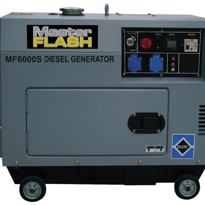 MASTER FLASH Groupe électrogène diesel silencieux 5000W MF6000S