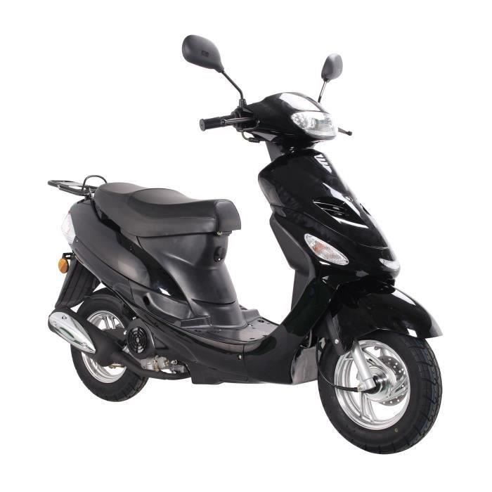 Scooter Euro4 Urban Star 4T - 50 cc - Noir brillant - Formalités SIV Offerte