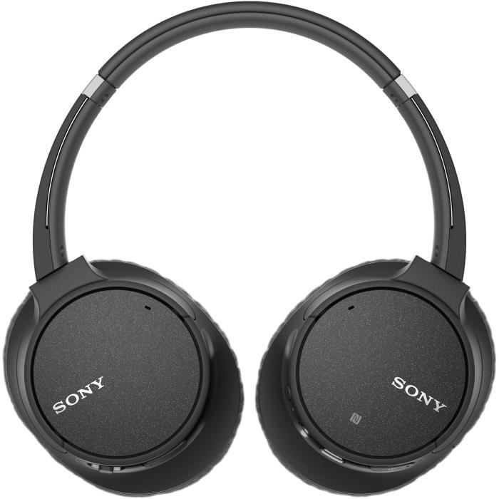 SONY WHCH700NB Casque Audio Bluetooth réduction de bruit - Autonomie 35h - Possibilité d’écoute filaire - Noir