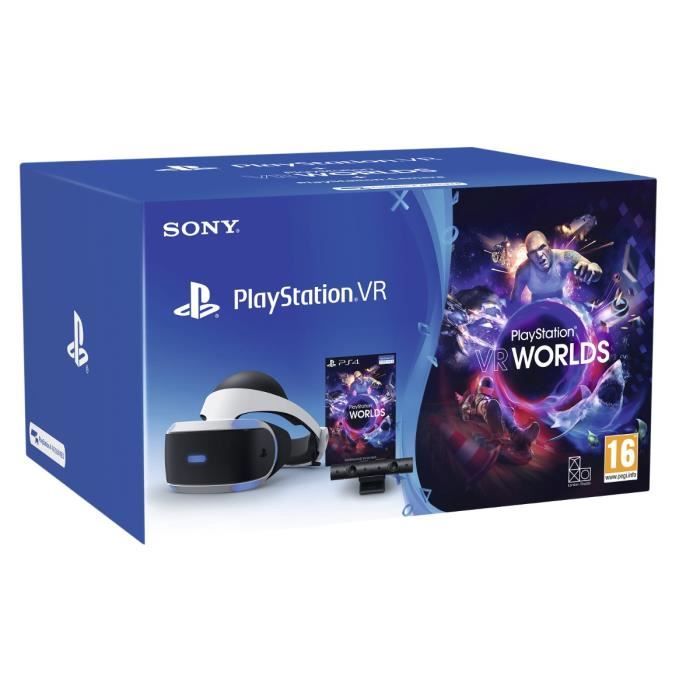 StarterPack PSVR MK4 : Casque PSVR + PlayStation Camera V2 + VR Worlds - PlayStation Officiel